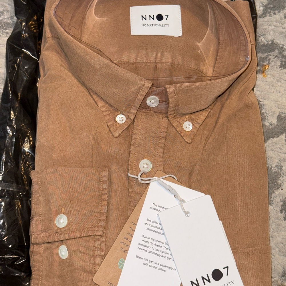NN07 Men's Brown Casual Button Down Shirt